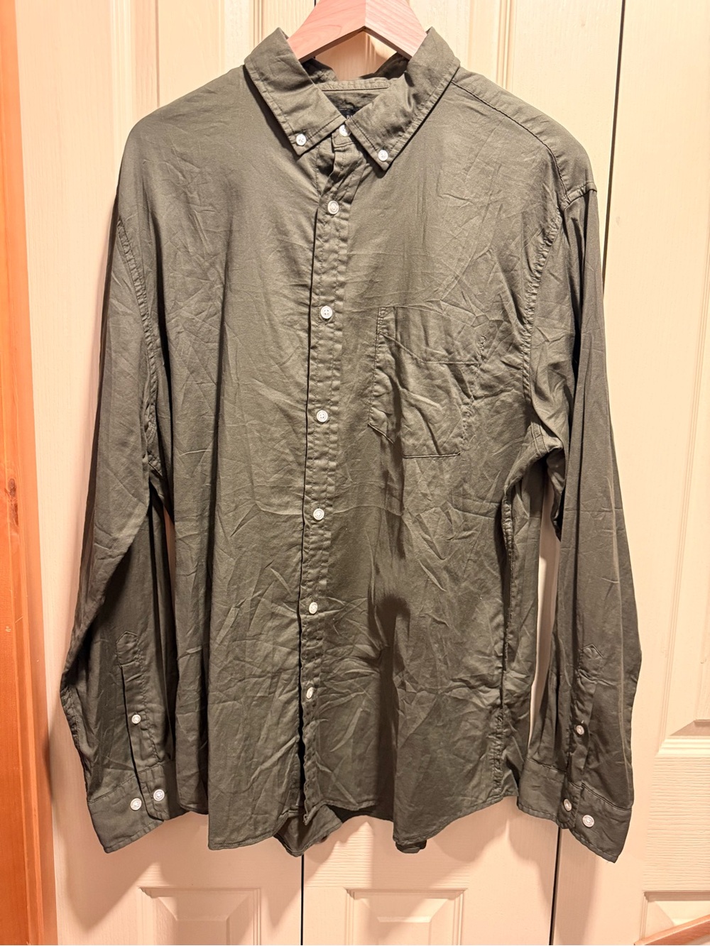 Banana Republic Olive Button-Down Shirt
